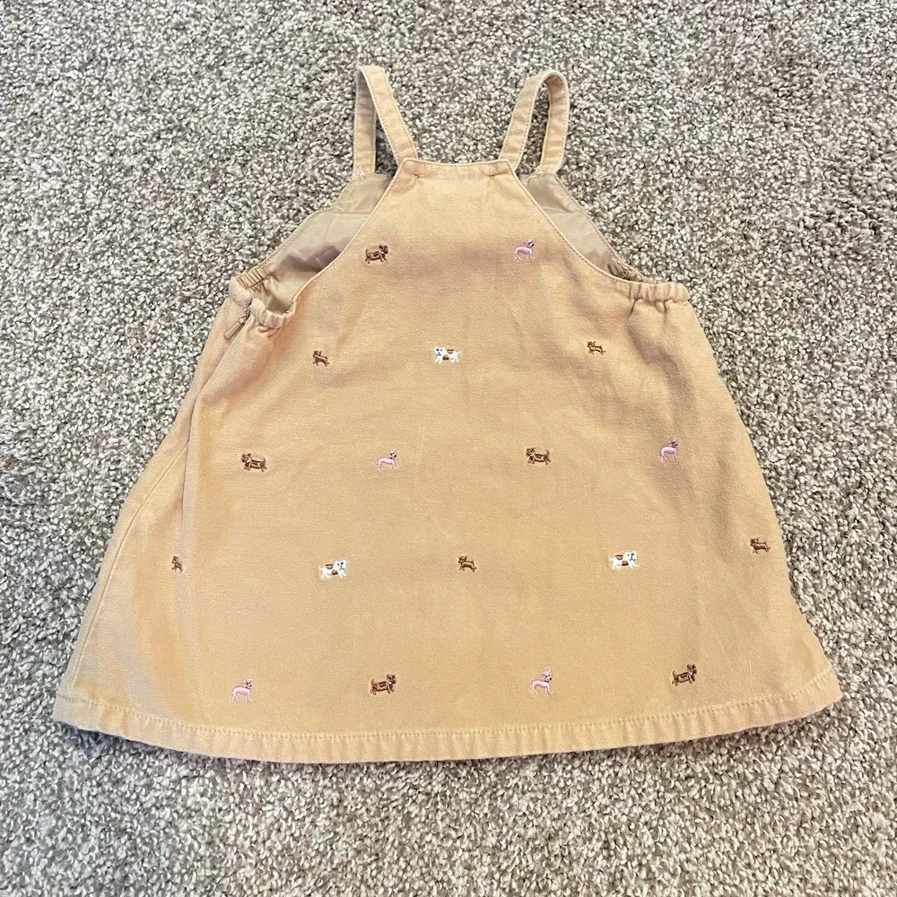 GYMBOREE 2002 Y2K Baby Girl Outfit 6-12 months Vintage 2pc set Dogs Puppy Poodle